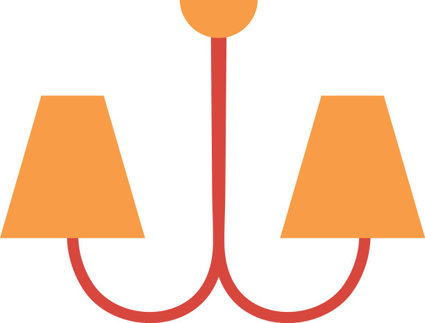 屋灯灯悬孤立图标图片下载