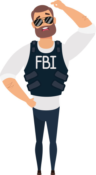 留着胡子的年轻人，联邦探员图片下载