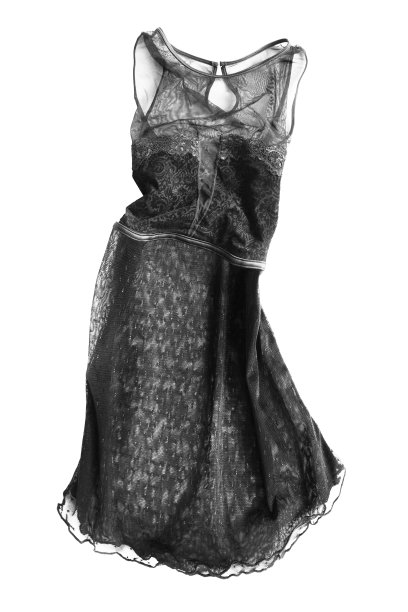 黑色的连衣裙孤立图片下载