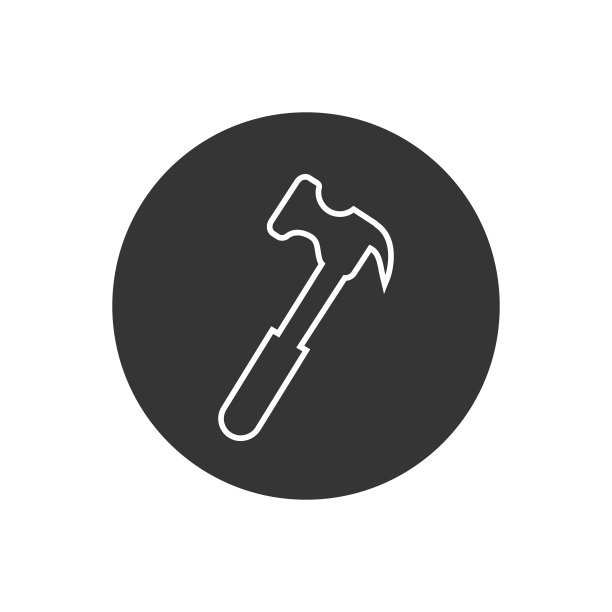 白色背景上的工具线条图标符号矢量图片下载