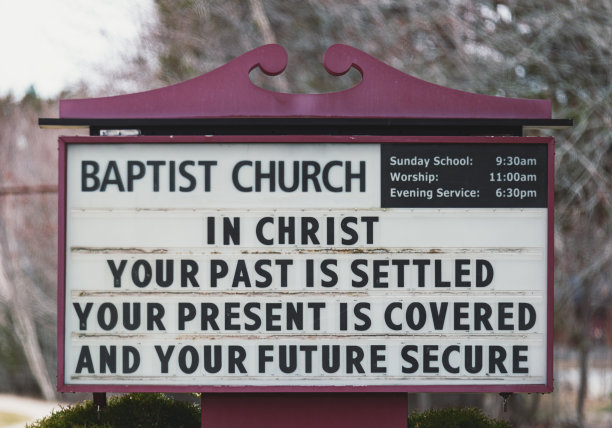 浸信会教堂的迹象图片下载