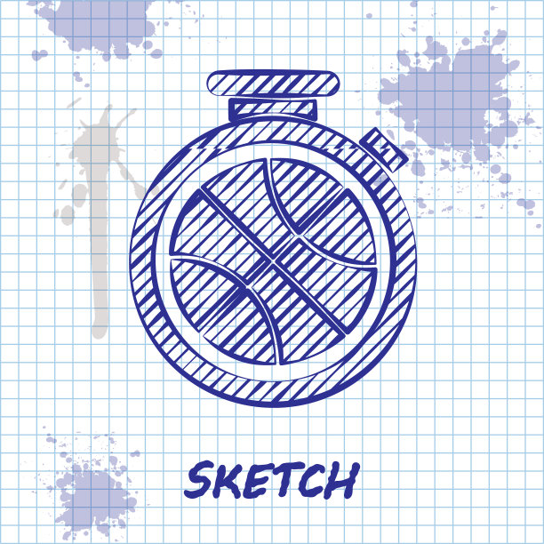 画线秒表里面有篮球图片下载