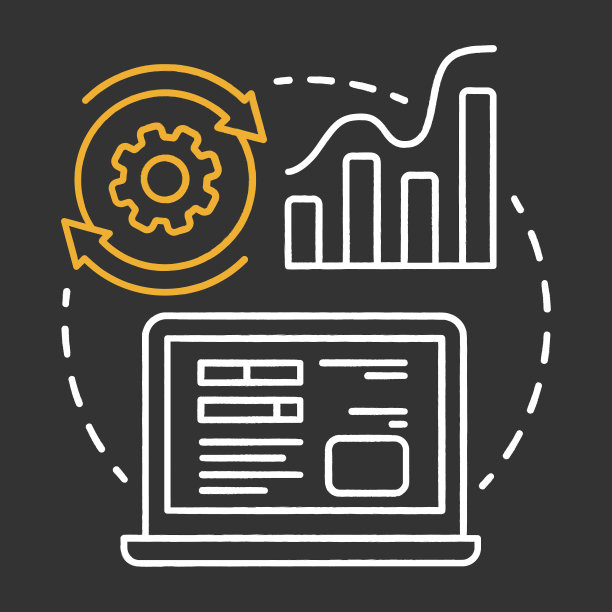 Alpha测试粉笔概念图标。软件开发阶段构思细线说明。应用程序性能验证。IT项目管理理念。矢量孤立的黑板插图图片下载