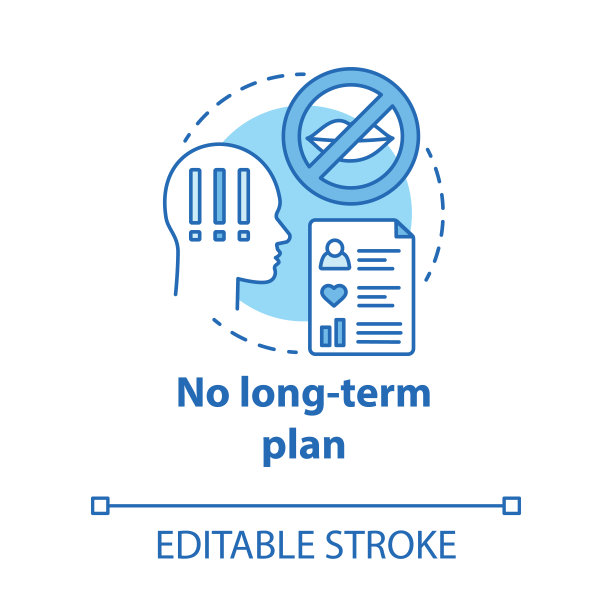 没有长期的计划概念图标。关系发展计划。欲望的不匹配。麻烦在夫妇想法细线插图。矢量孤立轮廓绘制。可编辑的中风图片下载