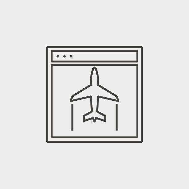 站点，飞机，轮廓，图标。Web开发矢量图标。网站、网页设计、手机应用、信息图的简单符号元素。用于网站设计的线符号图片下载