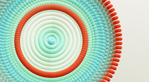 由彩色球体和椭圆构成的抽象圆形图案。矢量艺术插图。动态效果。封面设计模板。可以用于广告，市场营销或演示。图片下载