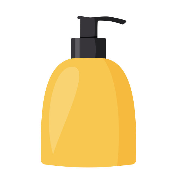 瓶子与液体肥皂简单图片下载