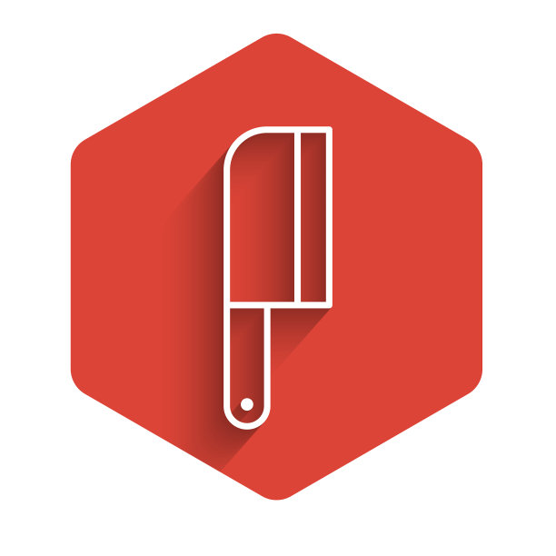 白线斩肉机图标与长隔离图片下载