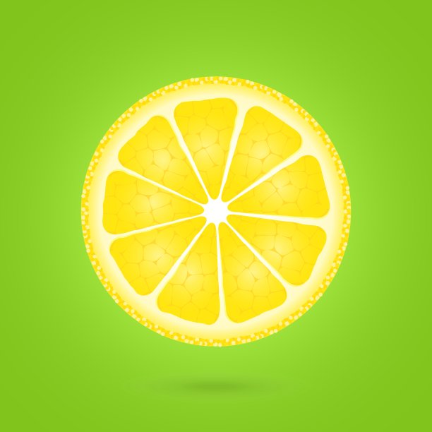 柠檬图标上的绿色图片下载