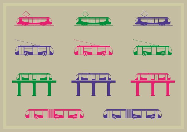 公共交通标志系列图片下载