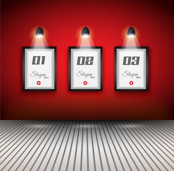 原始信息图-室内艺术画廊图片下载