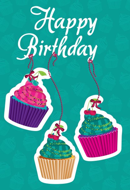 世界上挂着迷幻小蛋糕贴纸图片下载