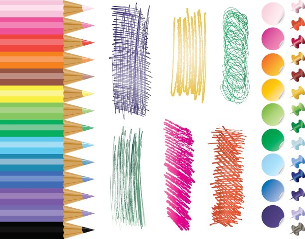 铅笔钉stikers图片下载