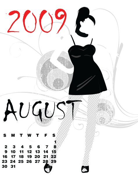 2009年日历图片下载