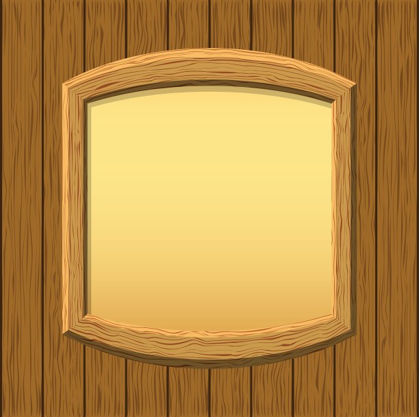 墙上的木框架图片下载