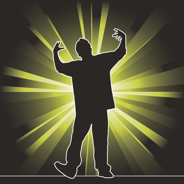 嘻哈舞蹈轮廓图片下载