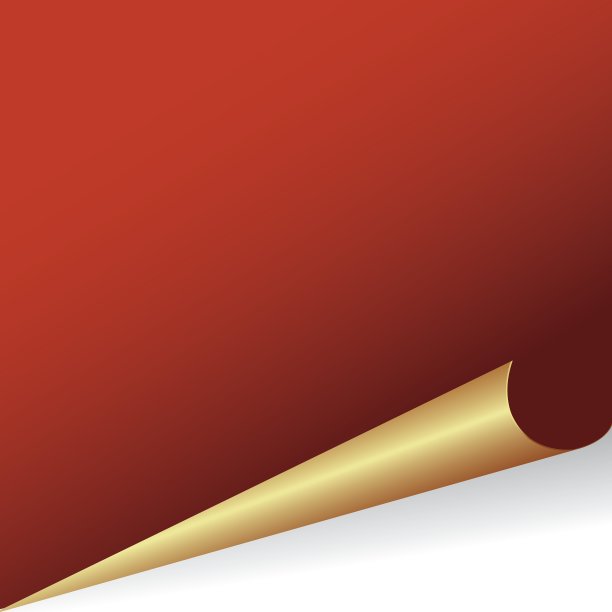 大红纸背景卷曲图片下载