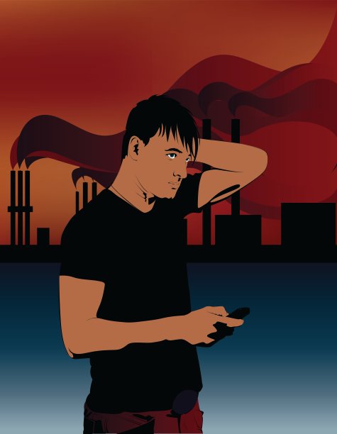 帅哥打电话图片下载