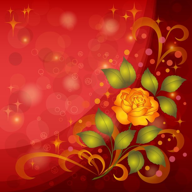 背景与玫瑰图片下载