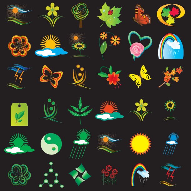 自然元素的集合图片下载