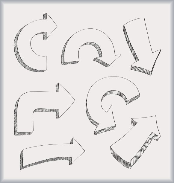 涂鸦的箭图片下载