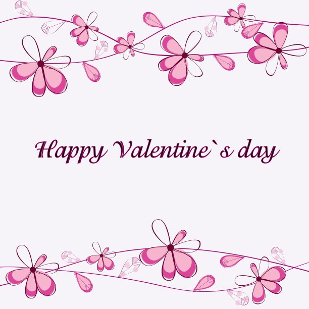 花的卡片设计图片下载