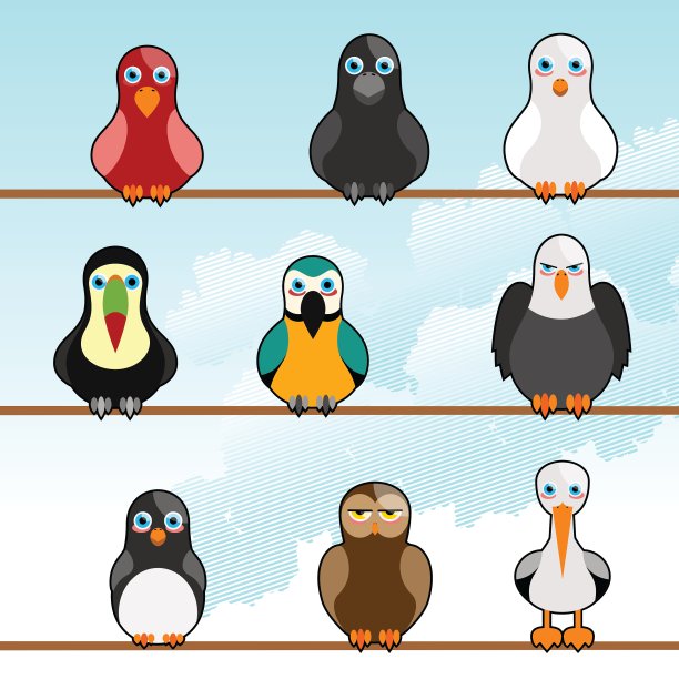 卡通鸟图片下载