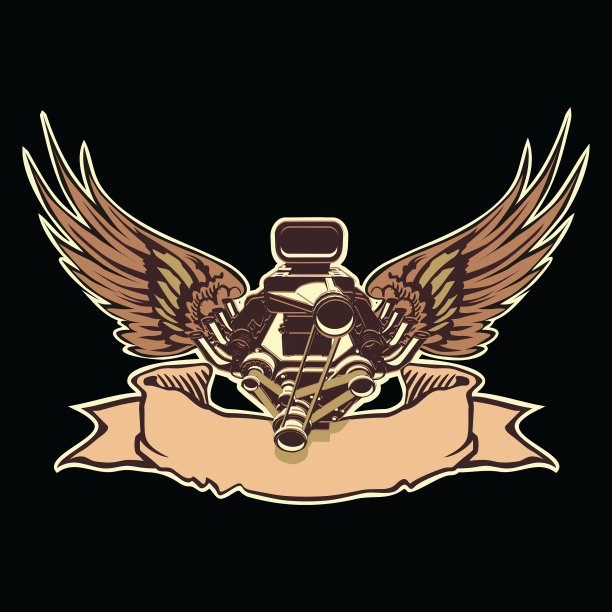 长着翅膀的引擎图片下载