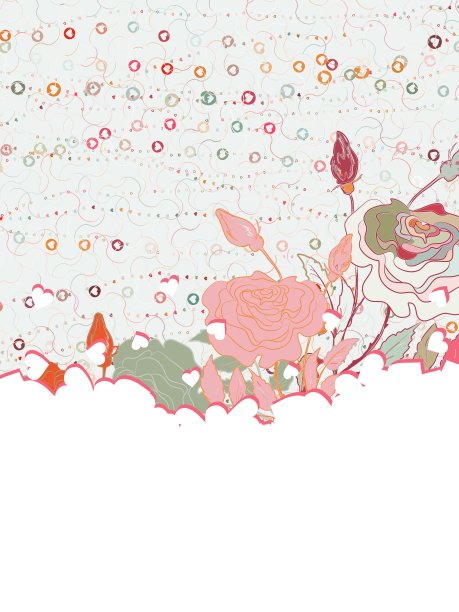 五彩缤纷的心情人节或婚礼EPS 8图片下载