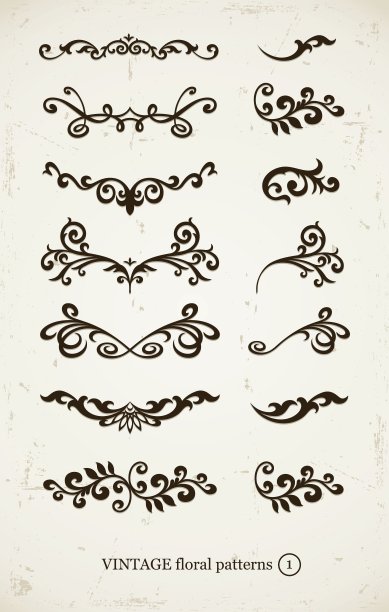 复古装饰套装图片下载