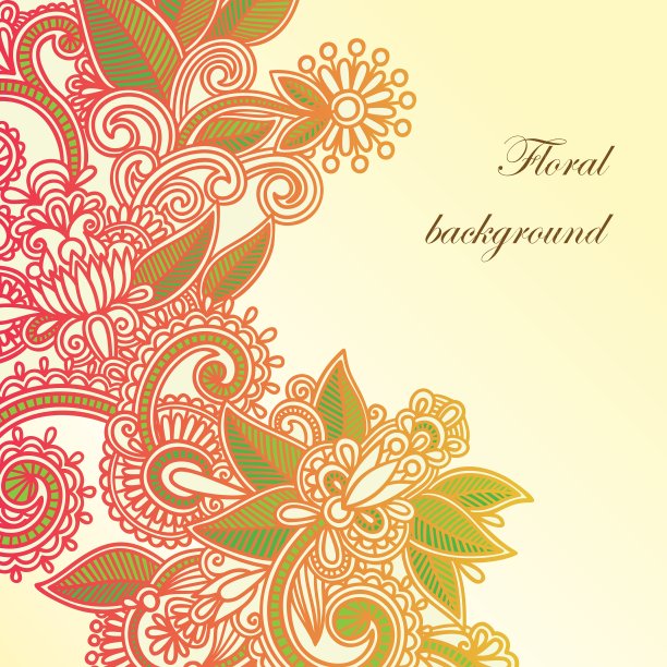 测试-hand draw frame ornate card announcement图片下载