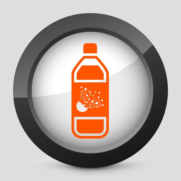 橙色和灰色优雅光滑的图标图片下载