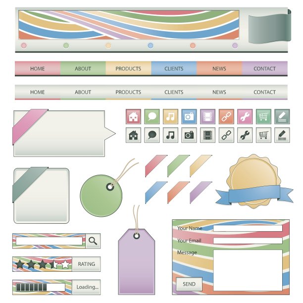 网页设计元素图片下载