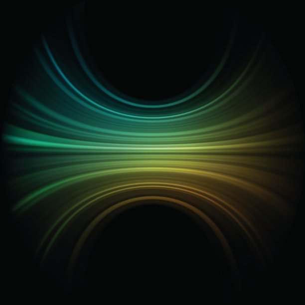 绿色光滑的波图片下载