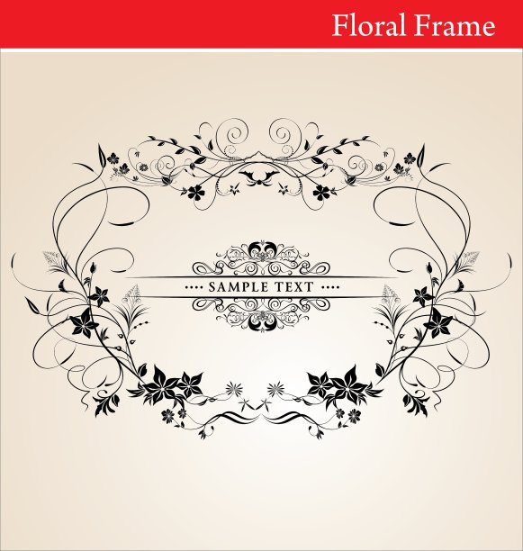 花的框架图片下载