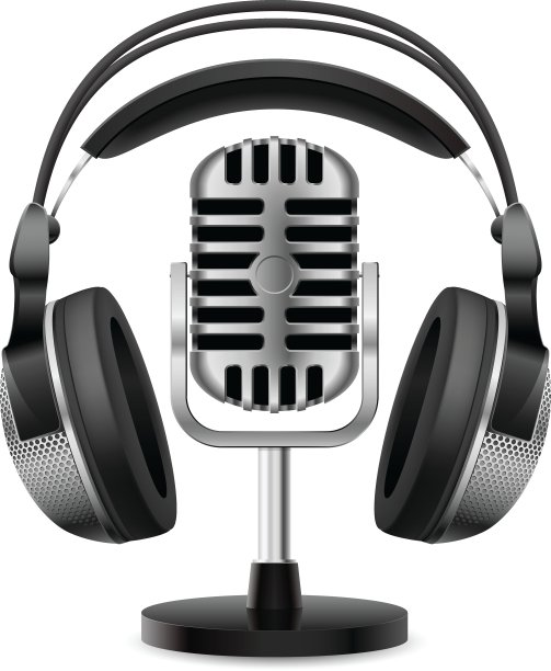 复古的麦克风耳机图片下载