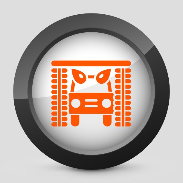 橙色和灰色优雅光滑的图标图片下载