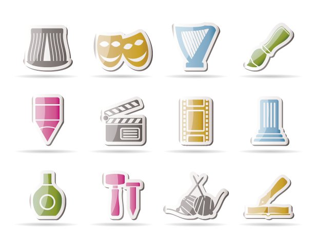 不同类型的艺术图标图片下载