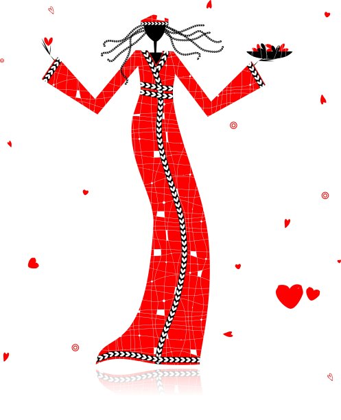 穿着传统服装的女孩图片下载