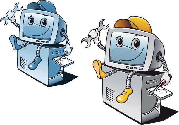 电脑卡通风格维修服务conce图片下载