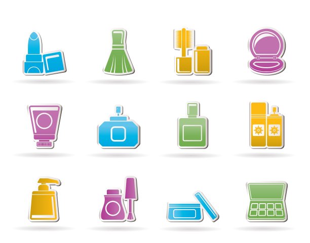 化妆品行业和美丽的图标图片下载