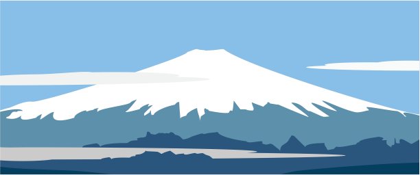 全景的富士山图片下载