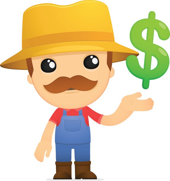 有趣的卡通农民图片下载