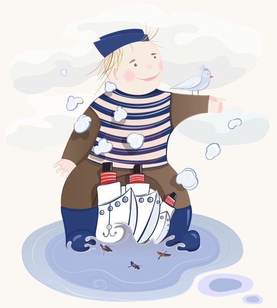 水手的小男孩图片下载