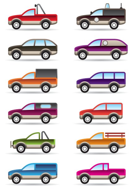 不同的越野车和SUV图片下载