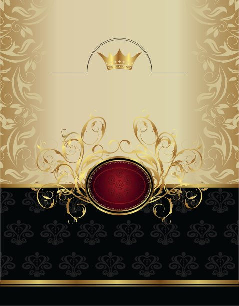 带有徽章的奢华金色标签图片下载