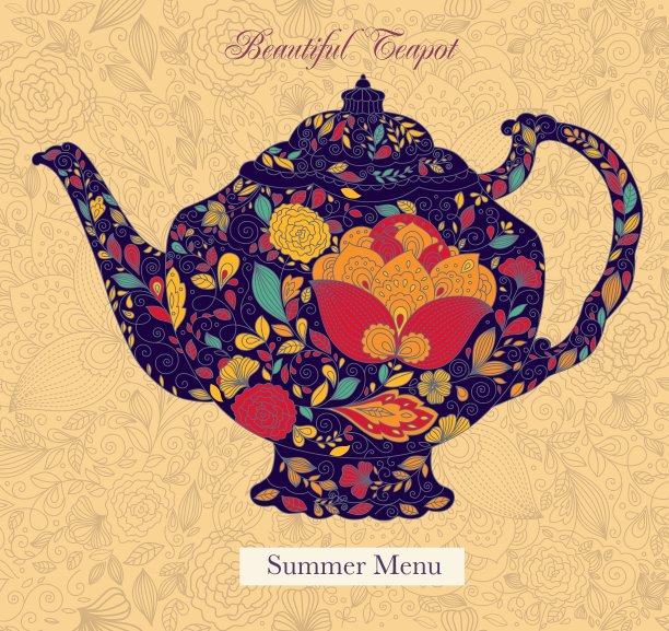 花茶壶图片下载