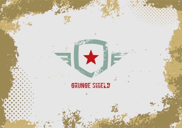 垃圾盾设计元素在垃圾背景图片下载