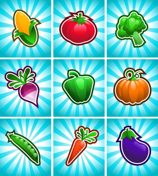 光泽鲜艳的蔬菜图片下载