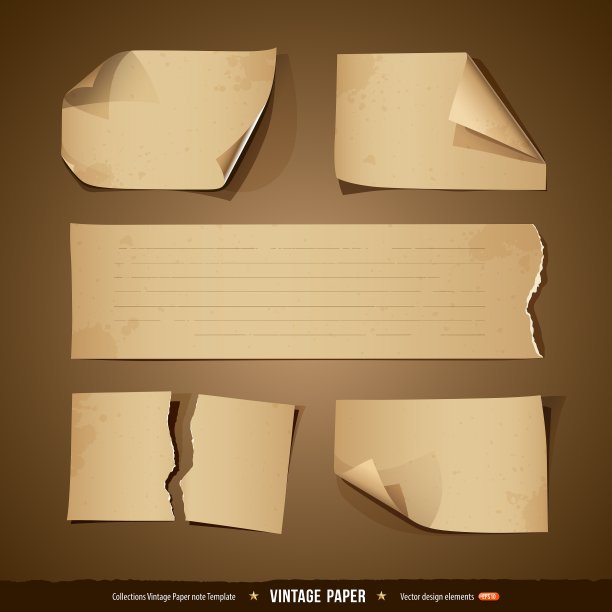 古董纸收集空模板图片下载